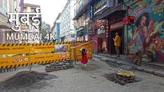 Walking South MUMBAI  - City Life Ambience - India Walking Tour 4K (UHD)