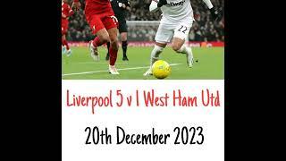 Liverpool 5 v 1 West Ham - All The Goals - Carabao Cup 1/4 Final - (5Live)Radio Broadcast 20/12/2023