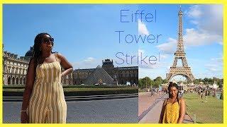 EIFFEL TOWER STRIKE ?! Paris Travel Vlog - Tiffafo