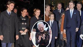 The royal family arrives at the world premiere of the Snow Queen in Tivoli