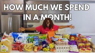 Living in Canada  : How Much We Spend on Groceries in a Month!