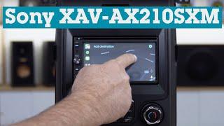 Sony XAV-AX210SXM in-dash DVD receiver | Crutchfield video