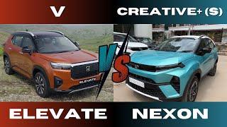 All You Must Know BEFORE Deciding: Tata Nexon Creative Plus S vs Honda Elevate V!