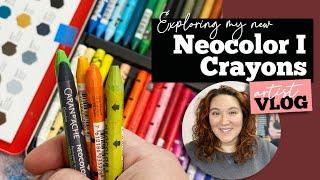 Unboxing And Testing My New Caran D'ache Crayons - Art Vlog 13