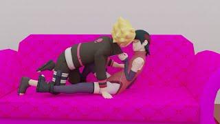 Animation - Boruto x sarada | sarada: "my dad caught us ki..."  (Naruto/Boruto Parody) borusara