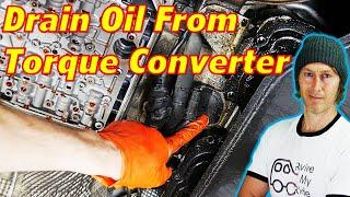 How to Drain Oil From Torque Converter // Mercedes