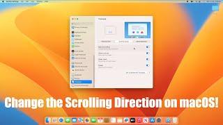 How to Change the Scrolling Direction on macOS