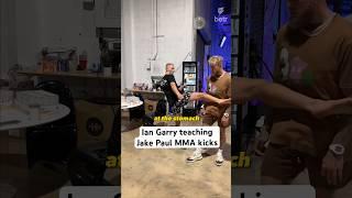 Jake Paul and Ian Garry practicing MMA kicks  #ufc #mma #jakepaul