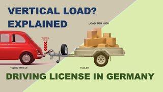 German Driving License Theory Explained English Technical Questions Vertical Load Trailer Caravan