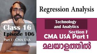 Regression Analysis | Technology and Analytics | Section F | Part 1 | Episode 106