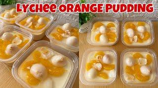 PUDING FAVORIT PALING SEGER ! || Lychee orange pudding