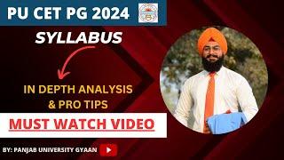 PU CET PG 2024 || SYLLABUS || PANJAB UNIVERSITY ADMISSIONS 2024 || PUCETPGPREVIOUSYEARQUESTIONPAPERS