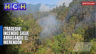 ¡Tragedia! Incendio sigue arrasando El Merendón