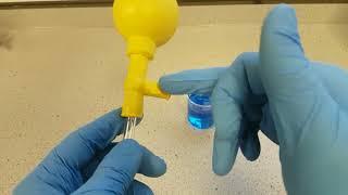 How to use a pipette bulb filler