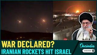 BREAKING: 100+ Ballistic Missiles Hit Tel Aviv, Sirens Blare, Iran At War With Israel?| VIDEO