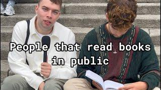 Cultural observations: people that read books in public