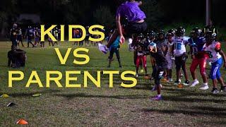 Epic Parents vs. Kids Tackle Drill Gone Wrong! 