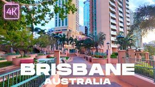 Brisbane City Walking Tour | Early Wednesday Morning | 4K Australia | June 2024 | UHD 60fps