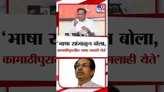 Ashish Shelar | Uddhav Thackeray यांनी भाषा जपून वापरावी, नाहीतर अंगावर आल्यावर शिंगावर घेऊ