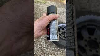 VHT wheel paint refinishing with a deck of jumbo cards ￼
