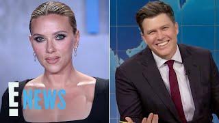 Scarlett Johansson Reacts to Colin Jost's “Gross” Jokes About Her on SNL