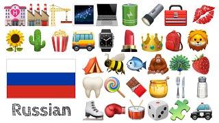 Learn 400 Basic Russian Words for Beginners with Emoji 