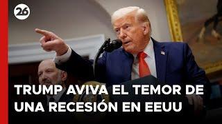 Trump aviva el temor de una recesión en EEUU y hace caer de nuevo a Wall Street