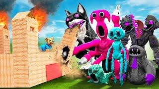 Can GARTEN OF BANBAN 7 MONSTERS break into my FORT?! (Garry's Mod Sandbox)