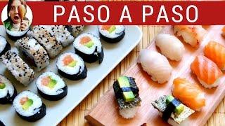 How to make HOMEMADE SUSHI step by step - few kinds- / Paulina Cocina