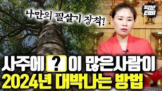 [담양점집] 목의 기운이 강한 사주의 2024년 운세와 대박나는 방법!!