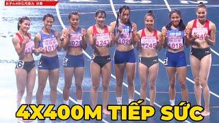 4x400m nữ của Việt Nam tiếp tục "OUT-TRÌNH" giải Đài Loan Mở rộng