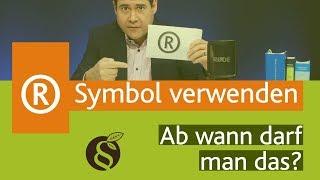 Wann darf man Markenzeichen ® Symbol verwenden 