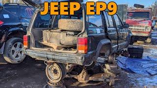 1996 Jeep Cherokee Junkyard Lift Kit Part 1 - Retrieval and Install (XJ Ep.9)