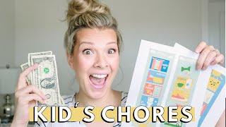 KIDS CHORES | Easy Age Appropriate Chore Ideas for 2, 3, 4 and 5 Year Old's | Kid's Chore Routine