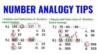 Number Analogy Tips and Tricks