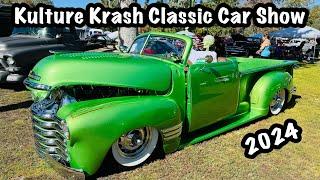 KULTURE KRASH CLASSIC CAR SHOW 2024 - Almost 3 hours of Hot Rods, Rat Rods, Customs & Lowriders  4K