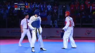 Taekwondo WTF. Чемпионат мира среди юниоров. Полуфинал. М-73 Karnuta-Yaqini