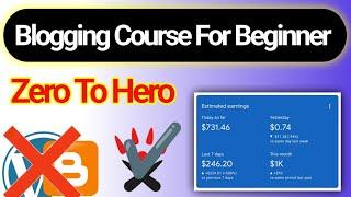 Blogging Full Course 2024 - Blogging Basic Course For Beginner 2024 - Exblog Full Course