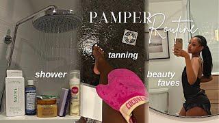 RELAXING SHOWER PAMPER ROUTINE | PRACTICING SELF CARE | EVERYDAY BEAUTY ESSENTIALS