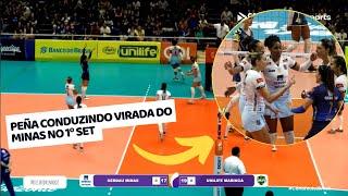 Melhor do jogo| Yokaira Peña conduzindo a VIRADA do Minas no 1° set