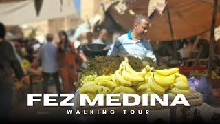 Fez Morocco Walking Tour | Morocco Travel Guide (2025) | AMODO WALKING TOUR With Original Sound