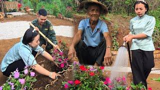 Young Soldier Gifts Beautiful Flowers to the Farm: Enjoys 3 Off-Season Jackfruits