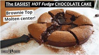 Hot Fudge CHOCOLATE CAKE ! Only 5 Ingredients & 5 Minutes to make! Dreo Air Fryer Review!