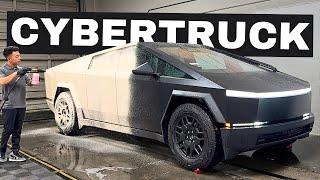 Tesla CyberTruck First Wash - Exterior Auto Detailing (Satisfying ASMR)