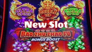 NEW SLOT !! BAO ZHU ZHAO FU (Aristocrat) Slot DO YOU LIKE THIS NEW GAME ?$200 Slot Free Play 栗