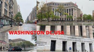 A RAINY DO IT YOURSELF SELF GUIDED WASHINGTON DC TOUR | CITY WALK | TOUR WASHINGTON | ARLYN  VLOG