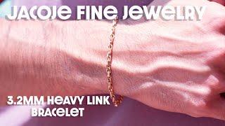 Heavy link bracelet from Jacoje/ 3.2mm rose gold