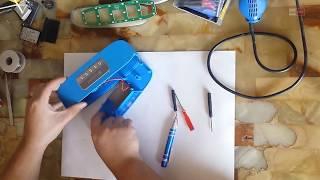 How to disassembly bluetooth speaker and  battery replace repair