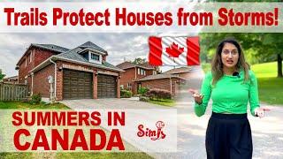 Exploring Summers In Canada | Trails Protect Houses | Weather Storms | Canada Vlogs | Simi's Mic