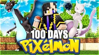 I Survived 100 Days as a POKEMON MASTER in Minecraft Pixelmon...